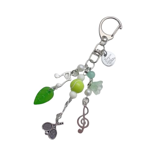 BUBEFSKD Bolsa de Tenis de Moda Artesanía de Materiales de Aleación Robustos Que Son Portátiles Para Agregar Estilos A Mochilas Y Bolsos Raquetas De Tenis, verde, Talla única