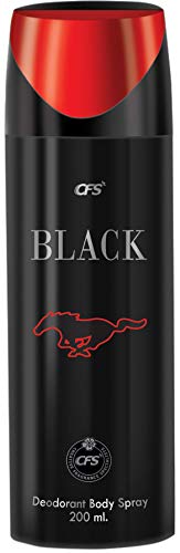 CFS Black Deodorant Long Lasting Best Deodorant, 200 Ml