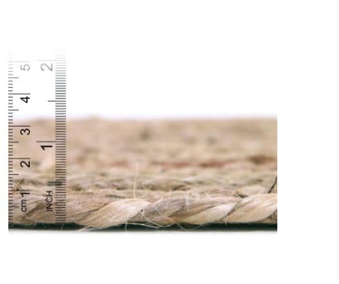 Tapis ovale en jute naturelle tressé à la main pour salon, intérieur et extérieur, décoration d'intérieur, beige naturel