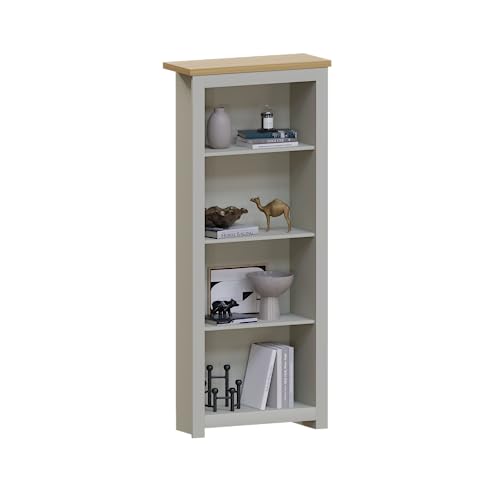 Vida Designs Arlington Bookcase Modern Display Shelves Storage MDF Furniture Grey (4 Tier)