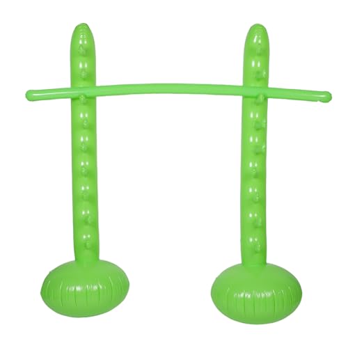 TOYANDONA Barra Gonfiabile per Salto in Alto 180 CM Verde Gioco da Giardino per Adulti e Attrezzatura per Feste Estive all’Aperto Decorazione Gonfiabile per Feste in Spiaggia e