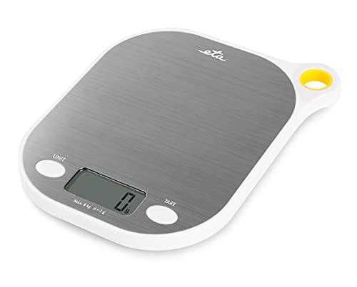 ETA Küchenwaage Grami I Digital I max. 8 Kg I Display I Tare Funktion I +/- 1g Messgenauigkeit I Auto-Off I Waage zum Aufhängen