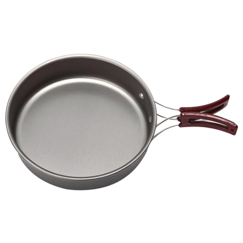Ciieeo Multi Function Camping Pan Non Stick Outdoor Frying Skillet with Comfortable Handle for Cooking Bbq and Picnic Lightweight and Wear Resistant Design