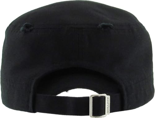 Image of Vintage Distressed Cadet Army Cap Basic Everyday Military Style Hat