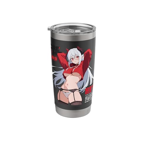 Waifu Sexy Anime Girl Glasses Horns Japanese Style Stainless Steel Insulated Tumbler