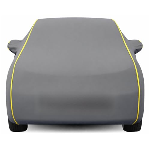Image of Kayme Premium Grey Exter Car Cover Waterproof for (All Models & Variants - Petrol, Diesel, CNG & EV) |Speacially Custom Fit with Mirror Pockets |All-Weather Protection - Outdoor Car Body Cover