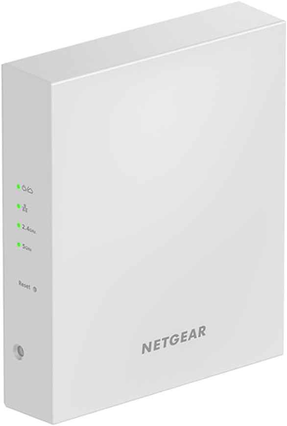 NETGEAR Insight Managed PoE+ Wall Plate Access Point (WAX610W) - Dual-Band WiFi 6 AX1800 - Covers Up to 1,000 sq. ft., 200 Client Devices - Small Size - WPA3 - Power Adapter not Included