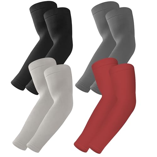 Image of BHYTAKI UV Sun Protection Arm Sleeves, UPF 50 Sports Cooling Arm Compression Sleeves for Men Women Teenager