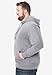 KingSize Men's Big & Tall Fleece Pullover Hoodie - 9XL, Grey