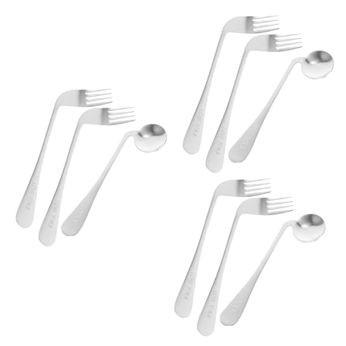 MOLUCKFU 3Zbg G{[ Xv[ tH[N Hׂ pXv[ ΂߂̃tH[NƃXv[ l̃Jg[ j ȂtH[N pIȃXv[ XeX| Silver