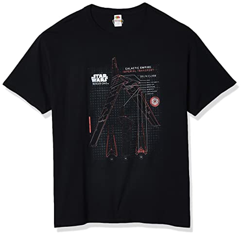 T-shirt Star Wars Rogue One Imperial Shuttle en coton durable fini les imprimés geek qui s'effacent