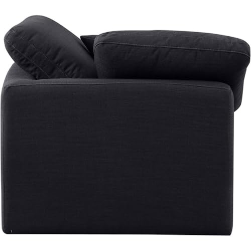 Sillón contemporáneo plegable lino Negro miniatura 6