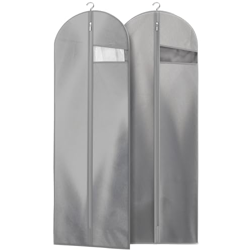 Image of Lazebox Garment Bags for Travel and Closet Storage with Zipper, 65'' Long Dress Bag for Gowns Long