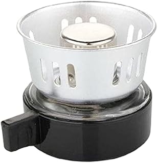 Portable Wick Burner Top Windshield Design Suitable for Pots Soup Pots Teapots Outdoor Camp Hiking Camp Kitchen Mini Steel Stoves (Alcohol Lamp)