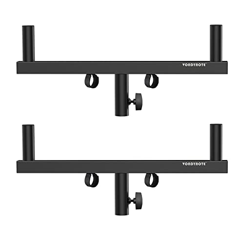 Vondynote Dual Speaker Pole Mount Mounting Fork Bracket Bar Adapter, Set of 2