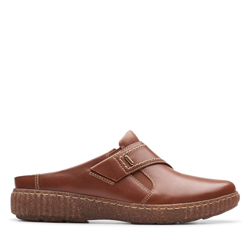 Clarks Collection Women's Caroline Bay Mule, Tan Leather, 5.5 Medium US - image 2