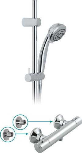 Vado PRIMABOX4/B-MF-C/P Chrome Wall Mounted Exposed Thermostatic