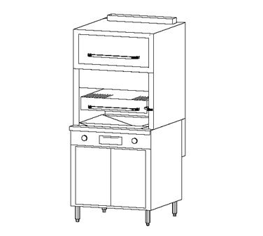 Southbend Platinum Broiler/Range Gas 32