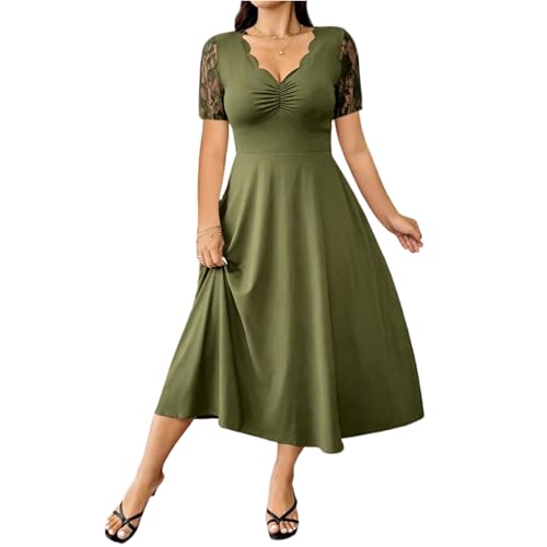 Robe midi élégante ajustée pour sublimer la taille et camoufler les hanches