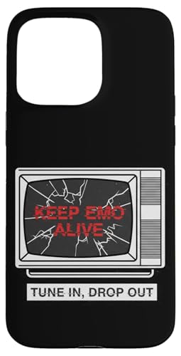 Keep Emo Alive ���g��TV�O���t�B�b�N Alt Nostalgia �X�}�z�P�[�X iPhone 15 Pro Max �p