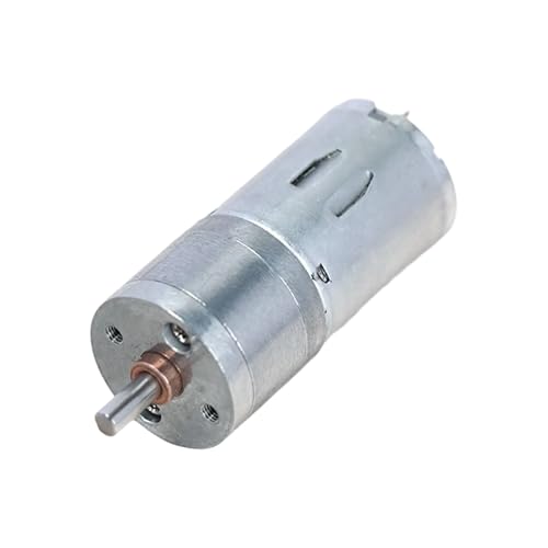 LUOFENG Motor de engranajes de 12 V de alto par eléctrico, reductor de velocidad, motor de engranajes de 25 mm de diámetro, motor eléctrico, fácil de usar