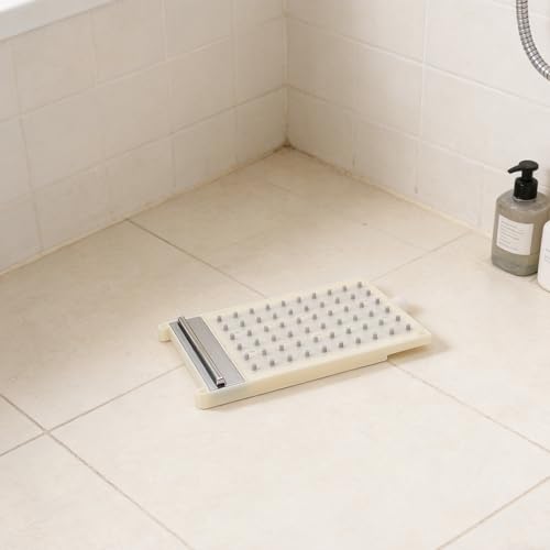Plaque de buse rectangulaire solide Alipis beige contre les jets de douche bouchés