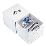 LOTUS Orologio Bambino Analogico Acciaio Inossidabile 316L Argento - Movimento al quarzo - Vetro minerale alta resistenza - Impermeabile 5 ATM 18860/1 - Junior Collection