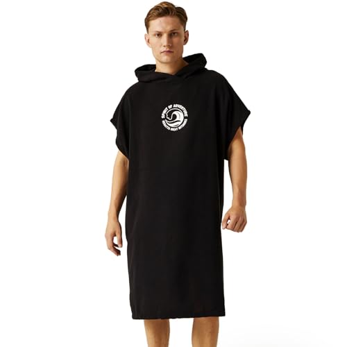 mens Adults Hooded Outdoor Surf Surfing Towel Poncho
