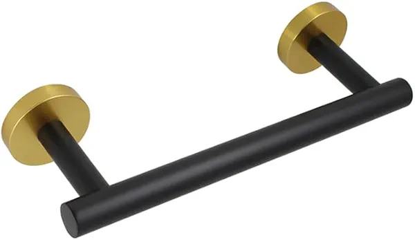kimzcn 9-Inch Towel Bar SUS 304 Stainless Steel Towel Rack Wall Mounted Towel Rail Towel Rod for Bathroom Modern Style Black & Gold