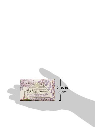 Miniatura 3 de Saponeria Nesti Firenze "GLICINE di bolgheri e lilla" encantador jabón natural, línea de "Romantica"5.3ounces (150g) paquetes (paquete de 4)