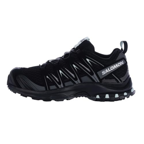 Salomon Xa Pro 3d, Zapatos de trail running Mujer, Black/Magnet/Fair Aqua, 41 1/3 EU