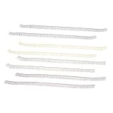 SAFIGLE 8個 色 公仔用フェイクまげ ストリップ グルー不要可能 模擬睫毛 手作りドールアクセサリー