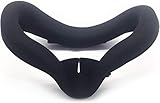 VR Face Silicone Interfacial Cover Face Cushion for Oculus Quest 2， VR Headset Sweatproof Lightproof Anti-Leakage Accessories for Oculus Quest 2 , with Cleaning Tools(Black )