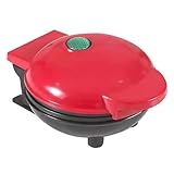 waflera - Waflera eléctrica con luces indicadoras | Máquina para hacer wafles personal y compacta, apta para queso a la parrilla y galletas