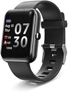 LEBEXY Smartwatch für Damen Herren | Schrittzähler Fitness Armband Tracker | Fitnessuhr mit Herzfrequenzmessung/Schrittzähler/Schlafmonitor | Sportuhr Smart Watch, 1.3 Zoll (Nau Schwarz)