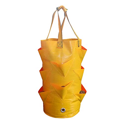 Preisvergleich Produktbild KUYG Pflanzen Tasche mit Griffe dauerhaft AtmungsaktivBeutel Pflanzsack für Erdbeeren Gemüse Kartoffel Pflanzenwachstumstaschen