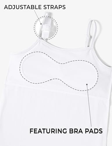 Image of BOOPH Girls Camisole Undershirts Kids Cotton Tank Tops Training Bra