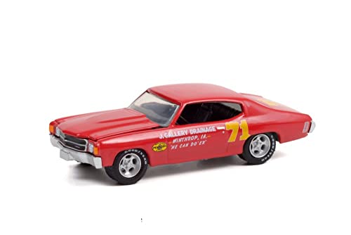 Modelo a Escala 1:64 Chevrolet Chevelle 1972 Rojo