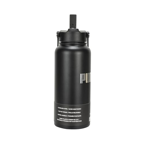 Image of PUMA unisex-adult 32oz Insulated Stainless Steel Water Bottle With Carry Handle