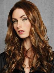 Miniatura 6 de 18.0in ondulado 3 piezas clip en el kit de extensión color R6 oscuro chocolate  Hairdo postizos Tru2Life calor sintético ondulado, hierro plano