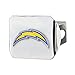 FANMATS - 22606 NFL Los Angeles Chargers Metal Hitch Cover, Chrome, 2