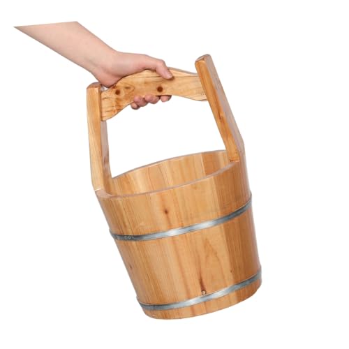 Bañera de madera para pies resistente y portátil miniatura 4