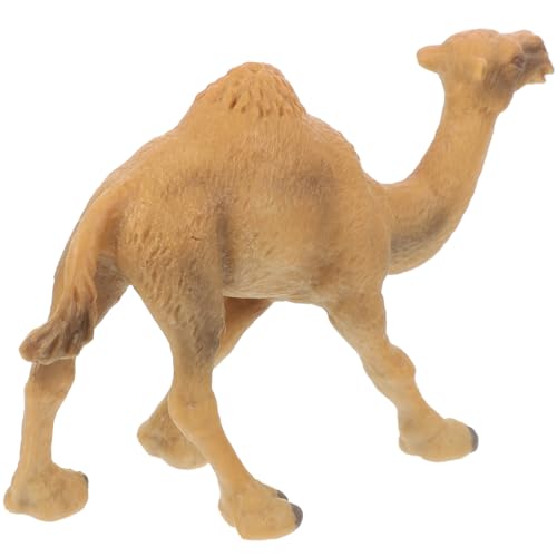 Parliky Modelo de Camello Simulado Decorativo Figura de Dromedario de Plástico Realista para Escritorio Juguete Educativo para Ornamento de Animal Desértico