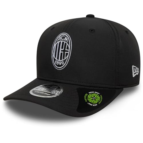 Casquette AC Milan New Era 9Seventy ajustable Stretch-Snap football rouge noir