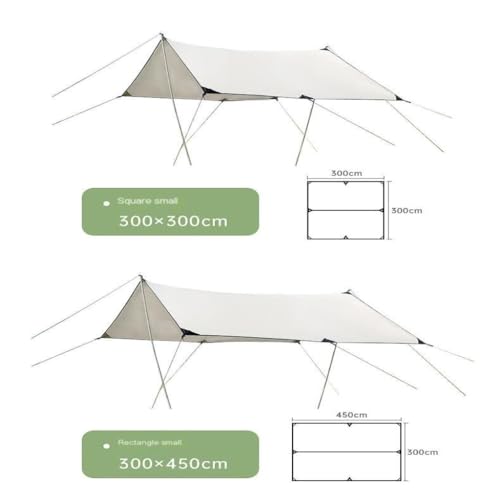 Toldo para Camping Resistente al Agua y UV Verde miniatura 3