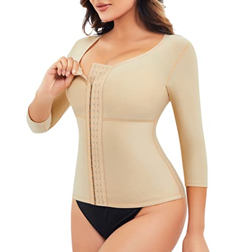RDSIANE Waist Slimming Girdles Tummy Control Body Shaper Waist Trainer Bodysuit With Arms Compression For Post Surgery