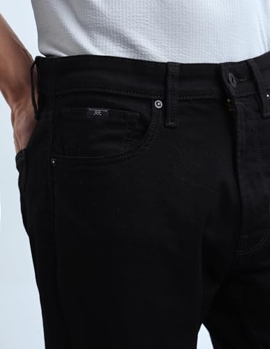 Image of Flying Machine Men's Bootcut Fit Jeans| Solid | Mid Rise | Stretchable | Jeans for Man