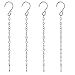 Catena sospesa, con ganci girevoli, per vasi da giardino, catena in metallo con gancio a S e moschettone per casetta per uccelli, campane a vento, lanterne, vasi per piante, ornamenti decorativi