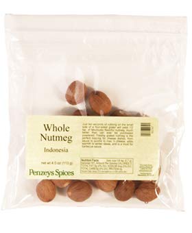 Nutmeg Whole Indonesia By Penzeys Spices 4 oz bag (Pack of 1)
