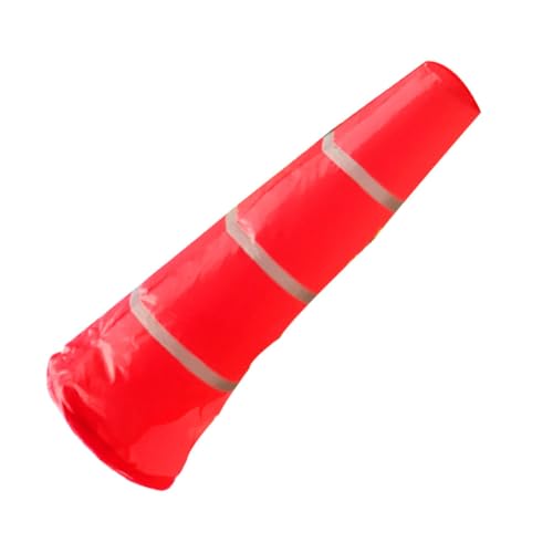 SUPVOX Manga de Viento Reflectante a Prueba de Lluvia 150 CM Roja y Blanca para Jardín y Exterior Colgante Estándar F-50 para Indicar Dirección y Velocidad del Viento